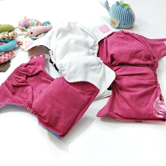 Bundle Of 3 Diaper Covers And 3 Inserts - Picture 8 of 15